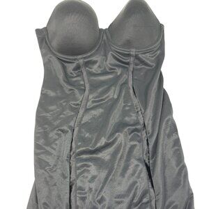 Flexees Womens Slimming Corset Body Shaper Dress 38C Black Built-in Underwear